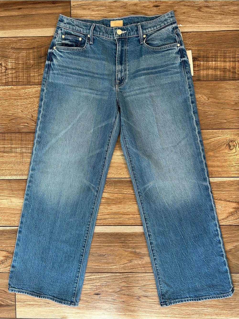Mother Jeans The Maven Ankle Mid Rise Size 28 in Magic School Bus New With Tags - Picture 3 of 10